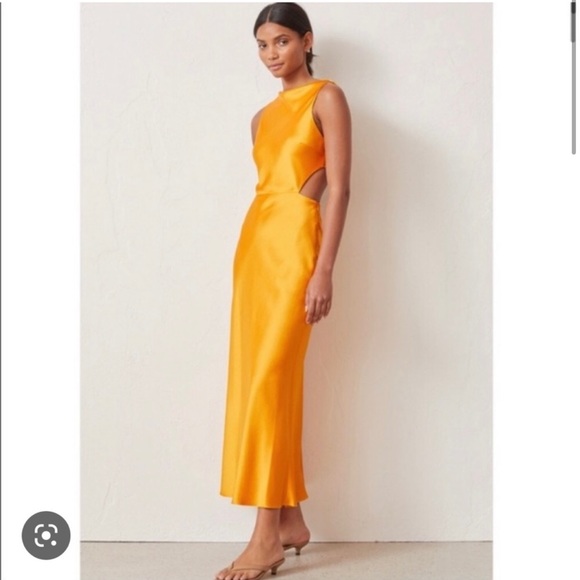 bec and bridge seraphine dress tangerine